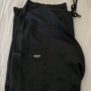 3x black Cherokee scrub pants